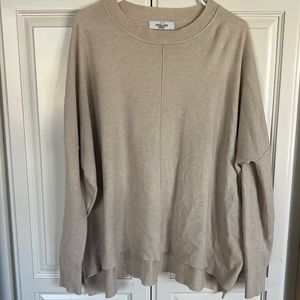 Carly Jean tan sweater- L